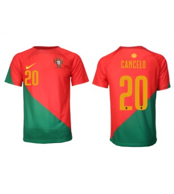 Portugal Joao Cancelo #20 Hemmatröja VM 2022 Korta ärmar